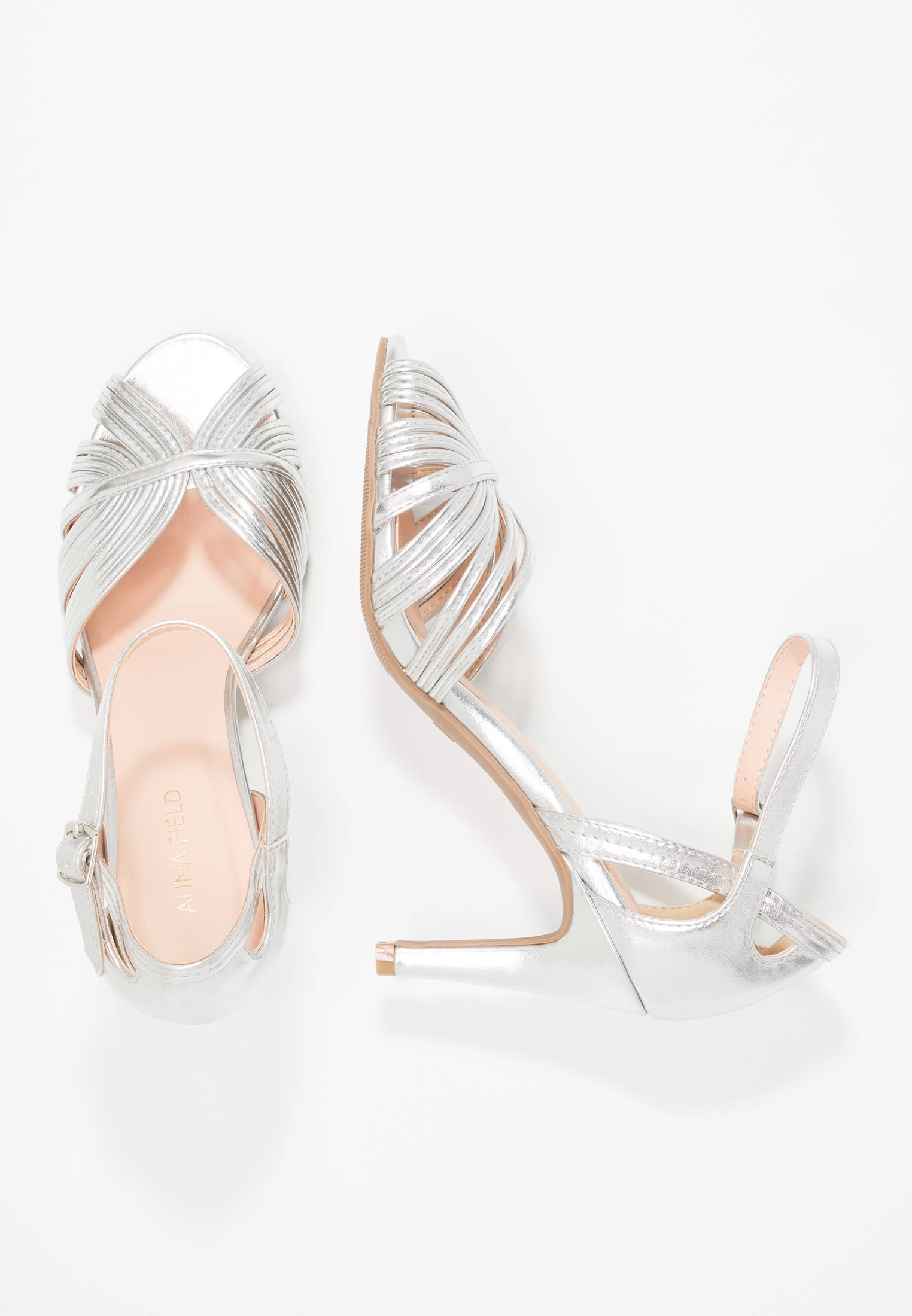 Anna Field High Heeled Sandals - Silver 6 Anna Field High Heeled Sandals - Silver - Image 4