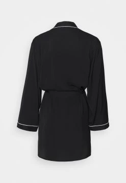 Anna Field Amanda Satin Dressing Gown - Dressing Gown - Black -Anna Field Shop 02d6ba585165492c8f07ab44f0a3d177