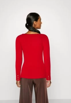 Anna Field Button Detail - Jumper -Red -Anna Field Shop 0c1759738e564c48a0d3417bc62d187f