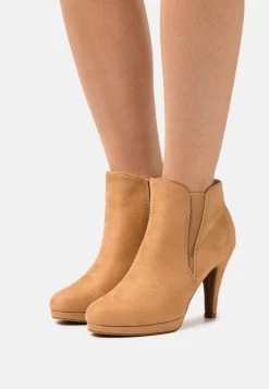 Anna Field High Heeled Ankle Boots - Beige