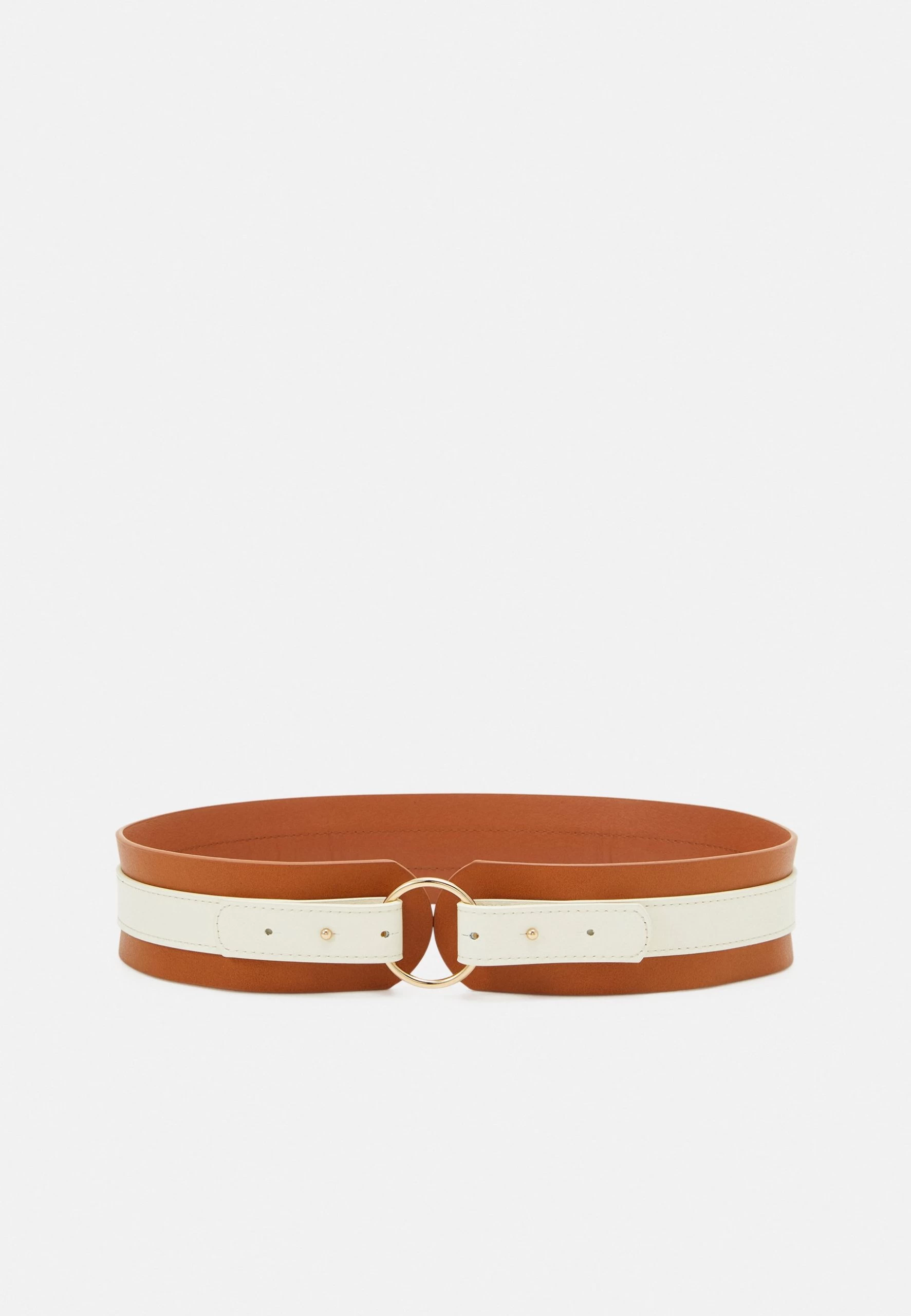 Anna Field Waist Belt - Cognac/White 4 Anna Field Waist Belt - Cognac/White - Image 2