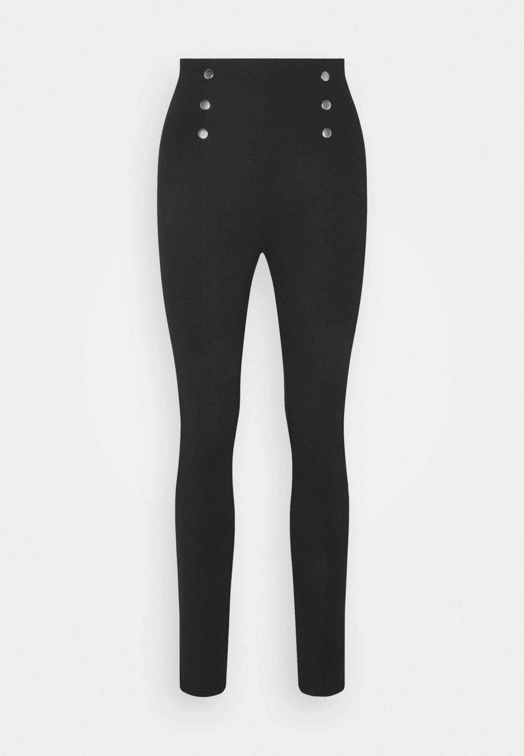 Anna Field Punto Leggings With Button Detail - Leggings - Trousers - Black 6 Anna Field Punto Leggings With Button Detail - Leggings - Trousers - Black - Image 4