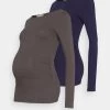 2 Pack - Long Sleeved Top - Dark Grey/Dark Blue -Anna Field Shop 24365d4cea41422fb3fbae1ef74e5bc2