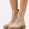 Anna Field Leather - Platform Ankle Boots - Beige -Anna Field Shop 25b299f288444c0db629a992584e9c19