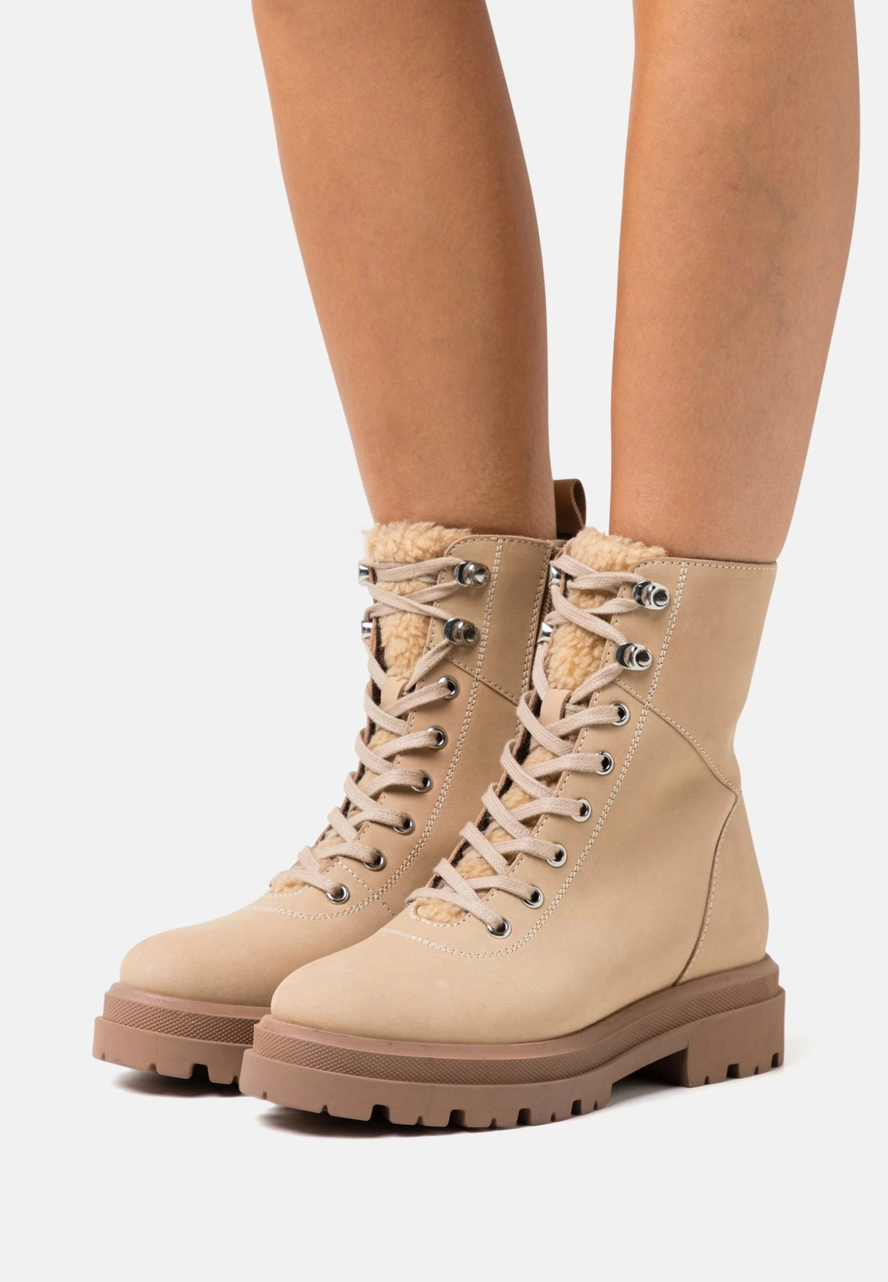 Anna Field Leather - Platform Ankle Boots - Beige 3 Anna Field Leather - Platform Ankle Boots - Beige