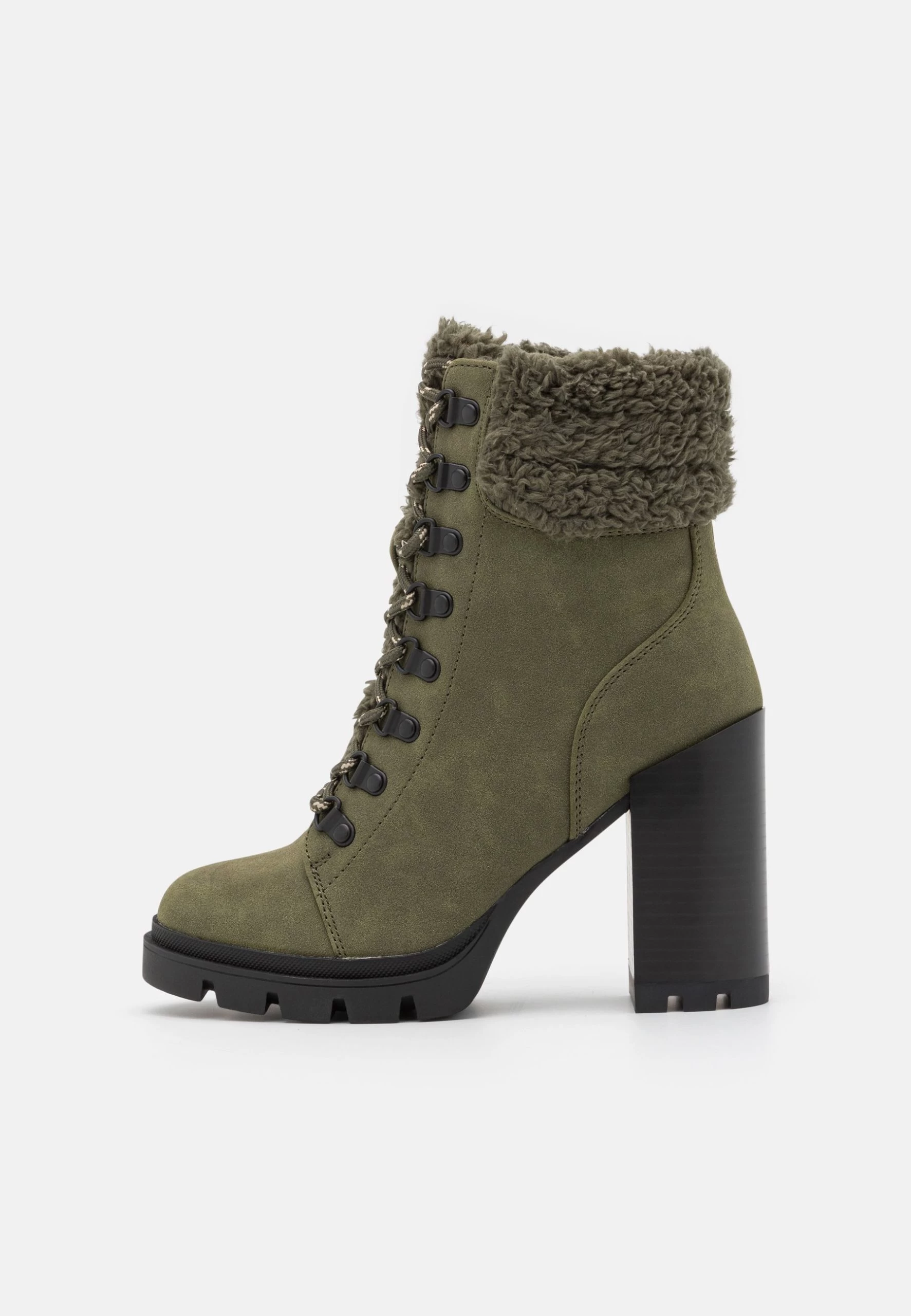 Anna Field Leather - Lace-Up Ankle Boots - Khaki 4 Anna Field Leather - Lace-Up Ankle Boots - Khaki - Image 2