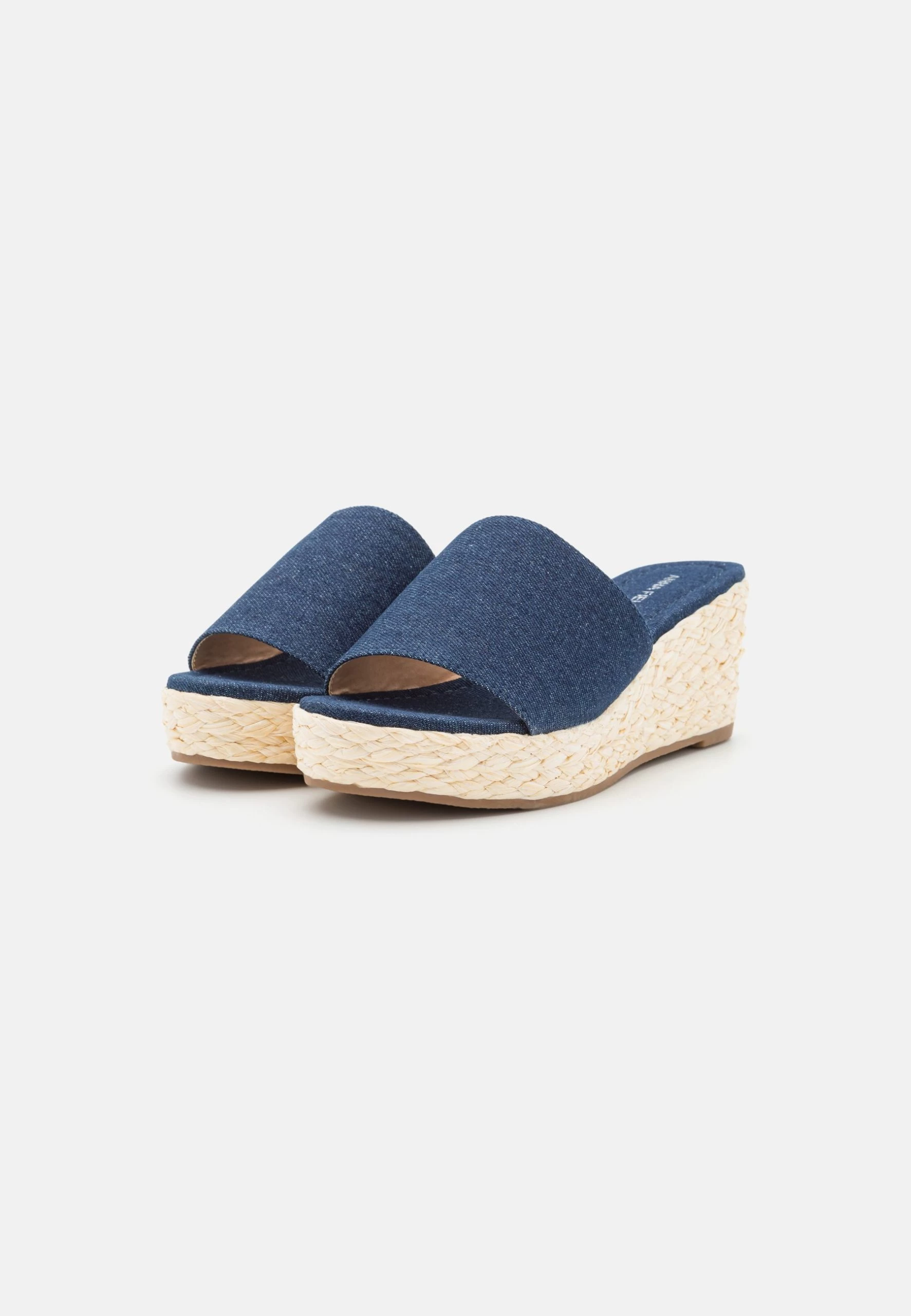 Anna Field Heeled Mules - Blue Denim 5 Anna Field Heeled Mules - Blue Denim - Image 3