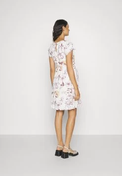 Fit And Flare Flowy Dropped Shoulder- Jersey Dress - Beige/Lilac -Anna Field Shop 479ef53c391c4d9a9d93e26e616c95fa