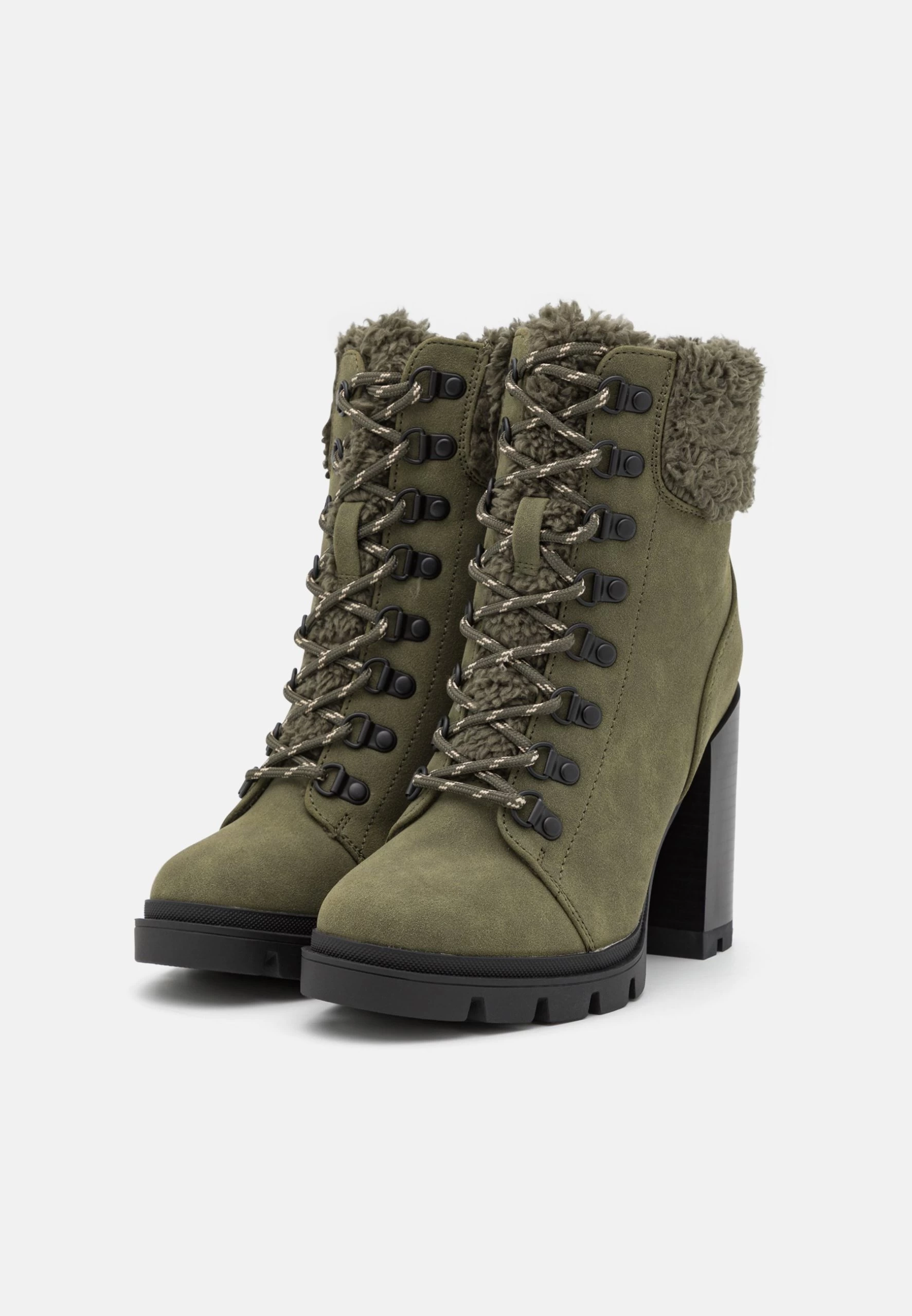 Anna Field Leather - Lace-Up Ankle Boots - Khaki 5 Anna Field Leather - Lace-Up Ankle Boots - Khaki - Image 3
