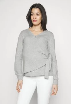 Zip-Up Sweatshirt - Mottled Light Grey