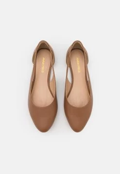 Leather- Ballet Pumps - Cognac -Anna Field Shop 5fec0f82aec547d8aa55fdd21ab6bd24