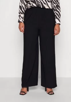 Wide Leg Pant - Trousers - Black