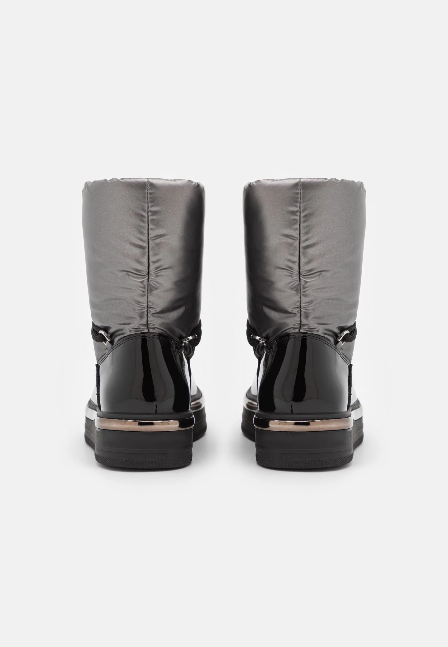 Platform Ankle Boots - Silver 6 Platform Ankle Boots - Silver - Image 4