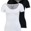 Anna Field 2 Pack- Basic T-Shirt - Black/White 1 Anna Field 2 Pack- Basic T-Shirt - Black/White -Anna Field Shop 6c1e3b99decc4eccbc0bd7bf44e4521d