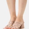 Anna Field Leather- Heeled Mules - Light Pink 1 Anna Field Leather- Heeled Mules - Light Pink -Anna Field Shop 6dd3fac0d7164debbbe3560b17a0d964