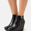Platform Ankle Boots - Black -Anna Field Shop 748b917f48db49cc9e810b2767efa0d0