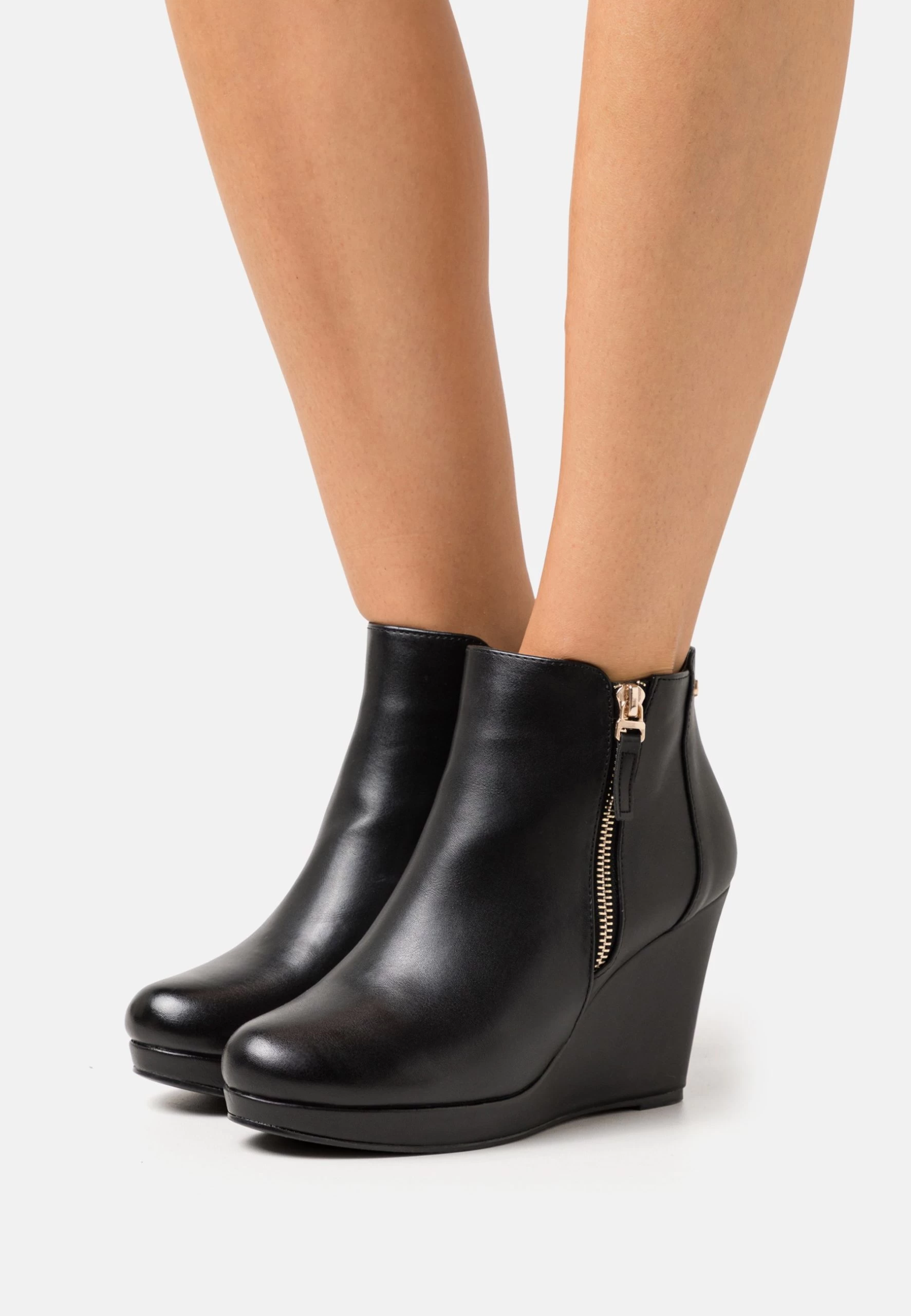 Platform Ankle Boots - Black 3 Platform Ankle Boots - Black