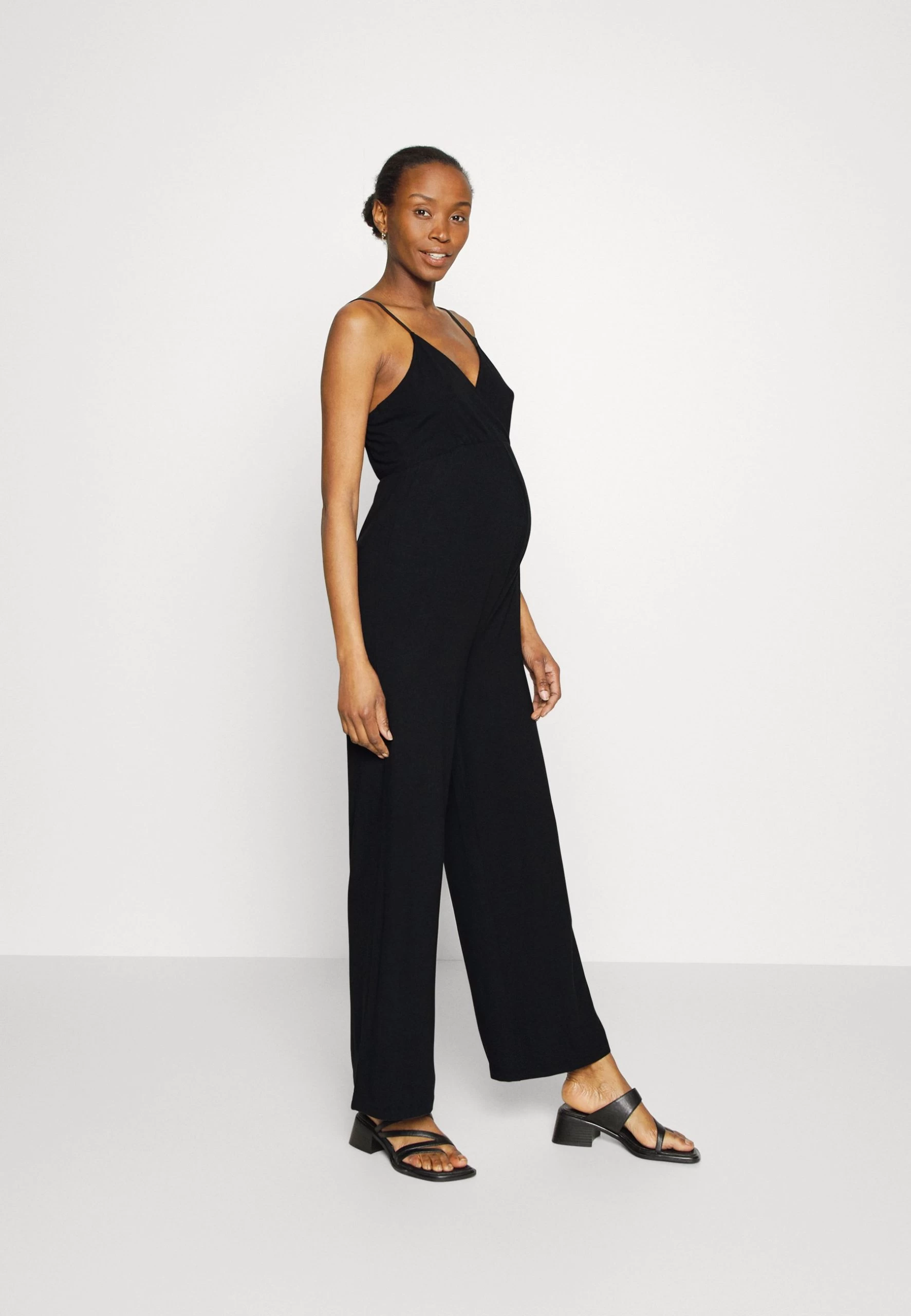 Strappy Drappy Cintered- Jumpsuit - Black 3 Strappy Drappy Cintered- Jumpsuit - Black