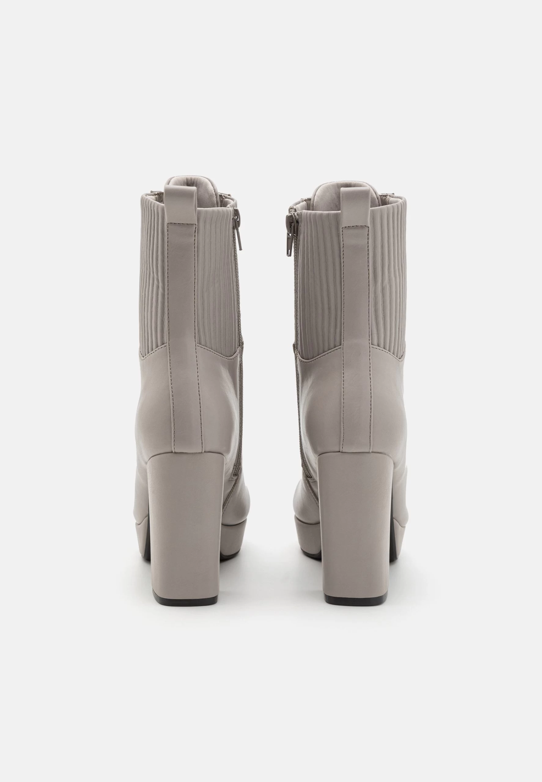 Anna Field High Heeled Ankle Boots - Grey 6 Anna Field High Heeled Ankle Boots - Grey - Image 4