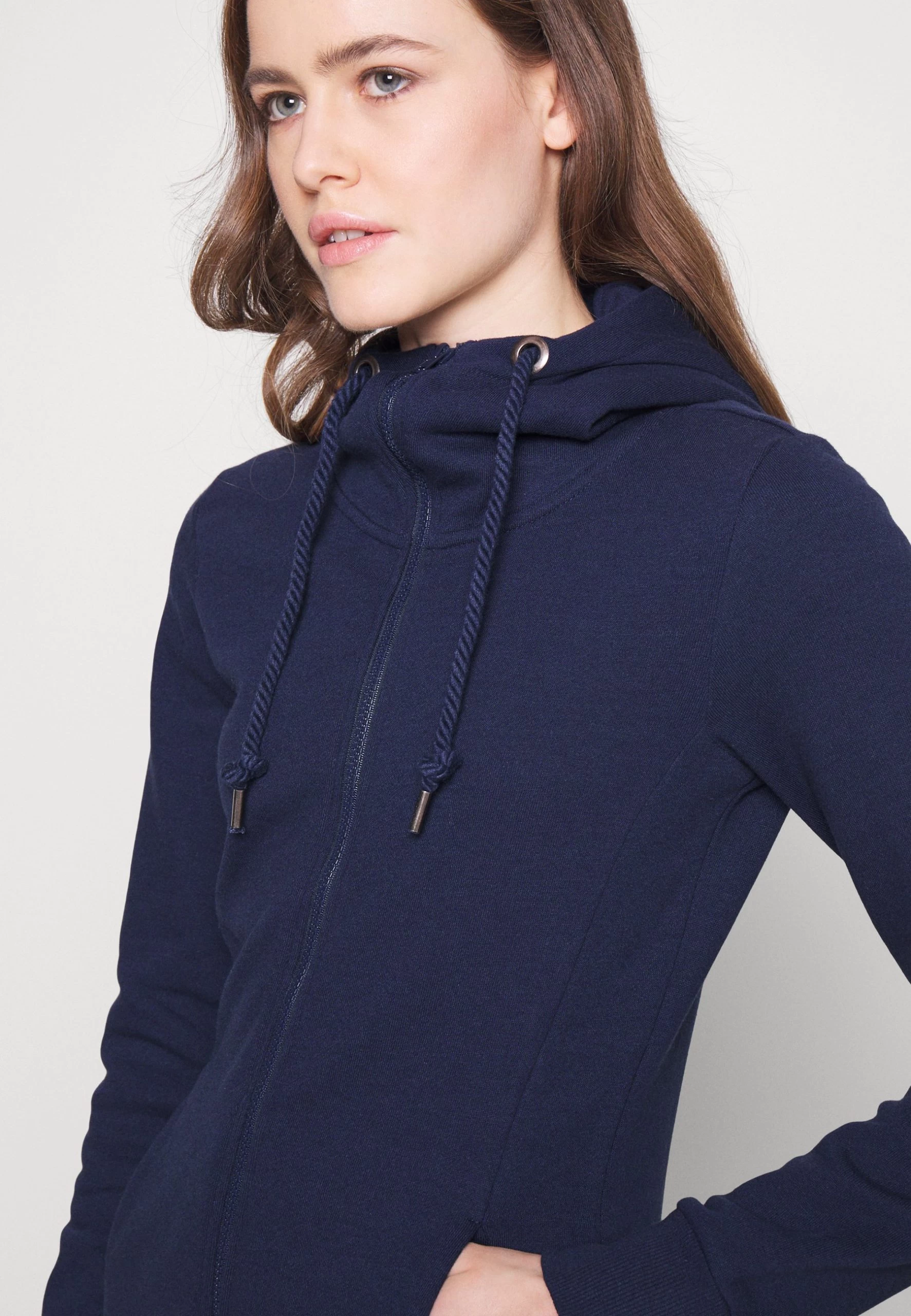 Zip-Up Sweatshirt -Dark Blue 7 Zip-Up Sweatshirt -Dark Blue - Image 5