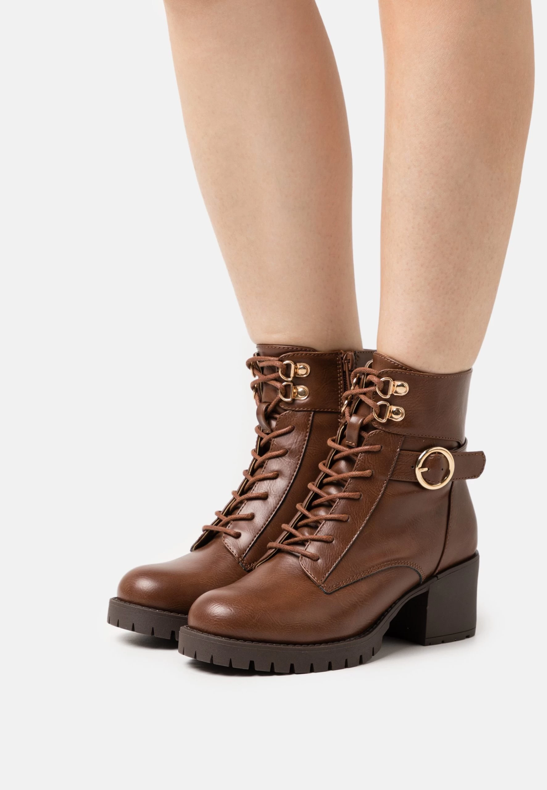 Lace-Up Ankle Boots - Cognac 3 Lace-Up Ankle Boots - Cognac