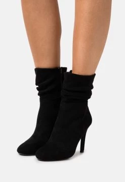 Anna Field High Heeled Ankle Boots - Black