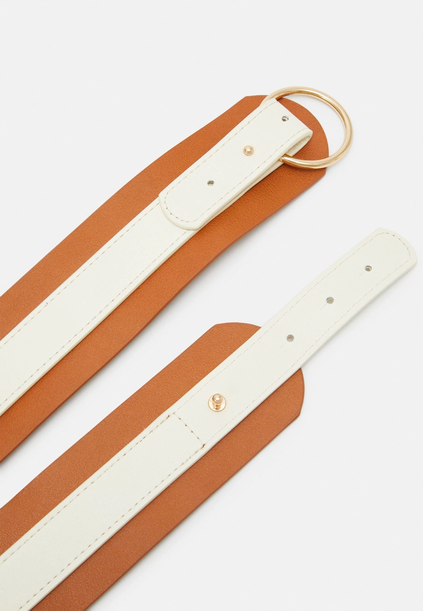 Anna Field Waist Belt - Cognac/White 3 Anna Field Waist Belt - Cognac/White