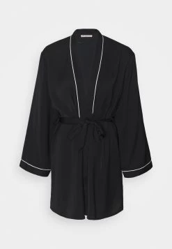 Anna Field Amanda Satin Dressing Gown - Dressing Gown - Black -Anna Field Shop 8d83c445099f4342aabc07d1ce2caede