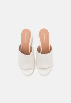 Wide Fit - Heeled Mules -White 13 Wide Fit - Heeled Mules -White -Anna Field Shop 9555c4514d364f09aa46ebbdf6c73f86
