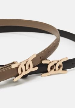 Anna Field 2Pack - Belt - Black/ Taupe -Anna Field Shop 9a0dbb8074e74c0199129fcca59b74a5