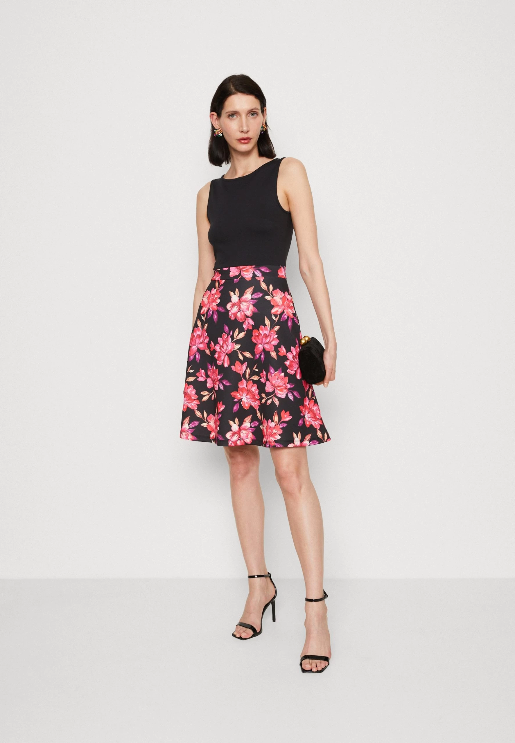 Anna Field Day Dress - Black/Red/Purple 4 Anna Field Day Dress - Black/Red/Purple - Image 2