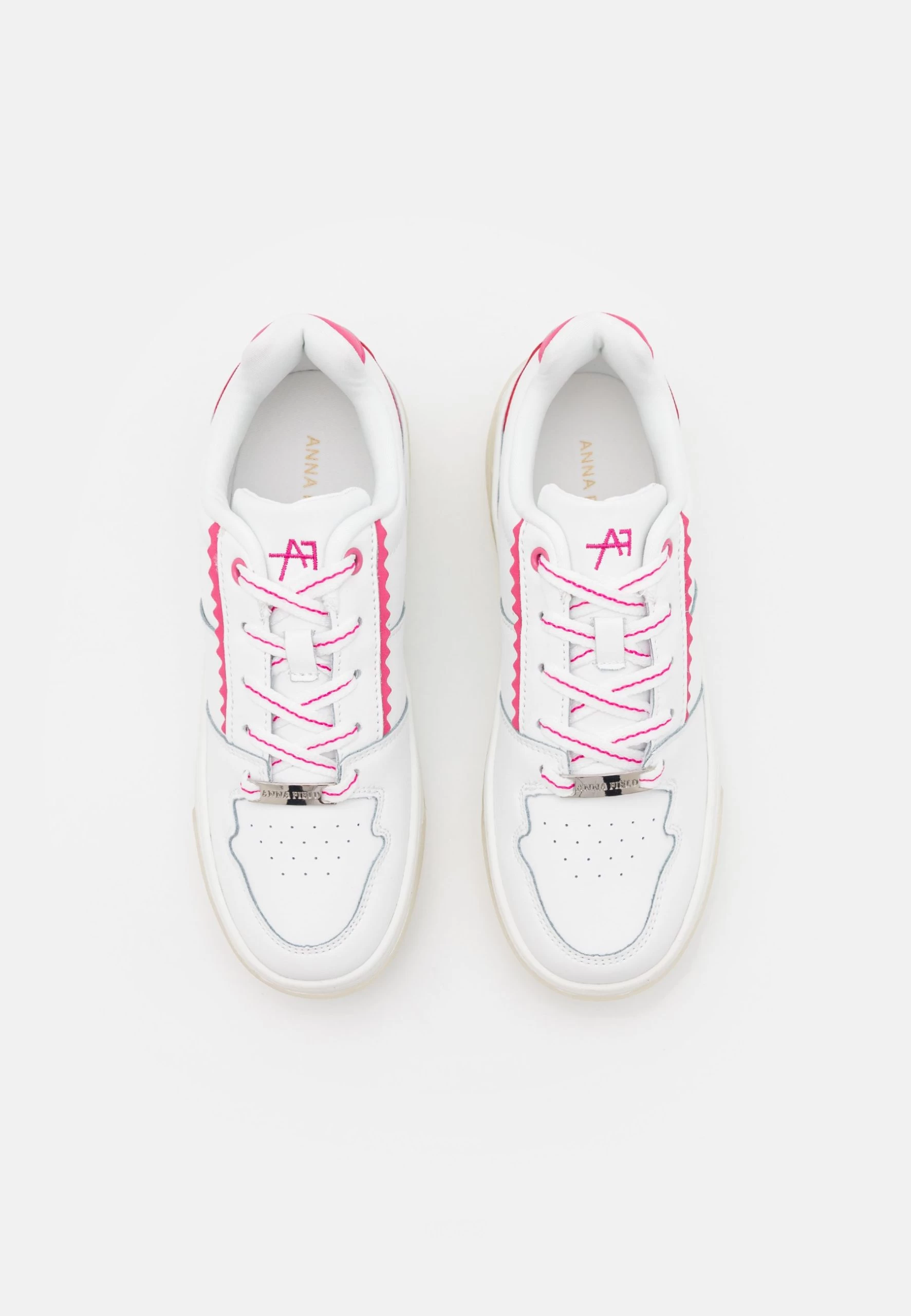 Anna Field Leather - Trainers - White/Pink 8 Anna Field Leather - Trainers - White/Pink - Image 6