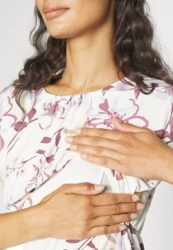 Fit And Flare Flowy Dropped Shoulder- Jersey Dress - Beige/Lilac -Anna Field Shop b2a625e911d94f88b0aea06bda6275cb