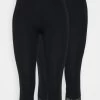 Anna Field 2 Pack - Leggings - Trousers - Black -Anna Field Shop b6870694334a49479c26682fdd614a6d