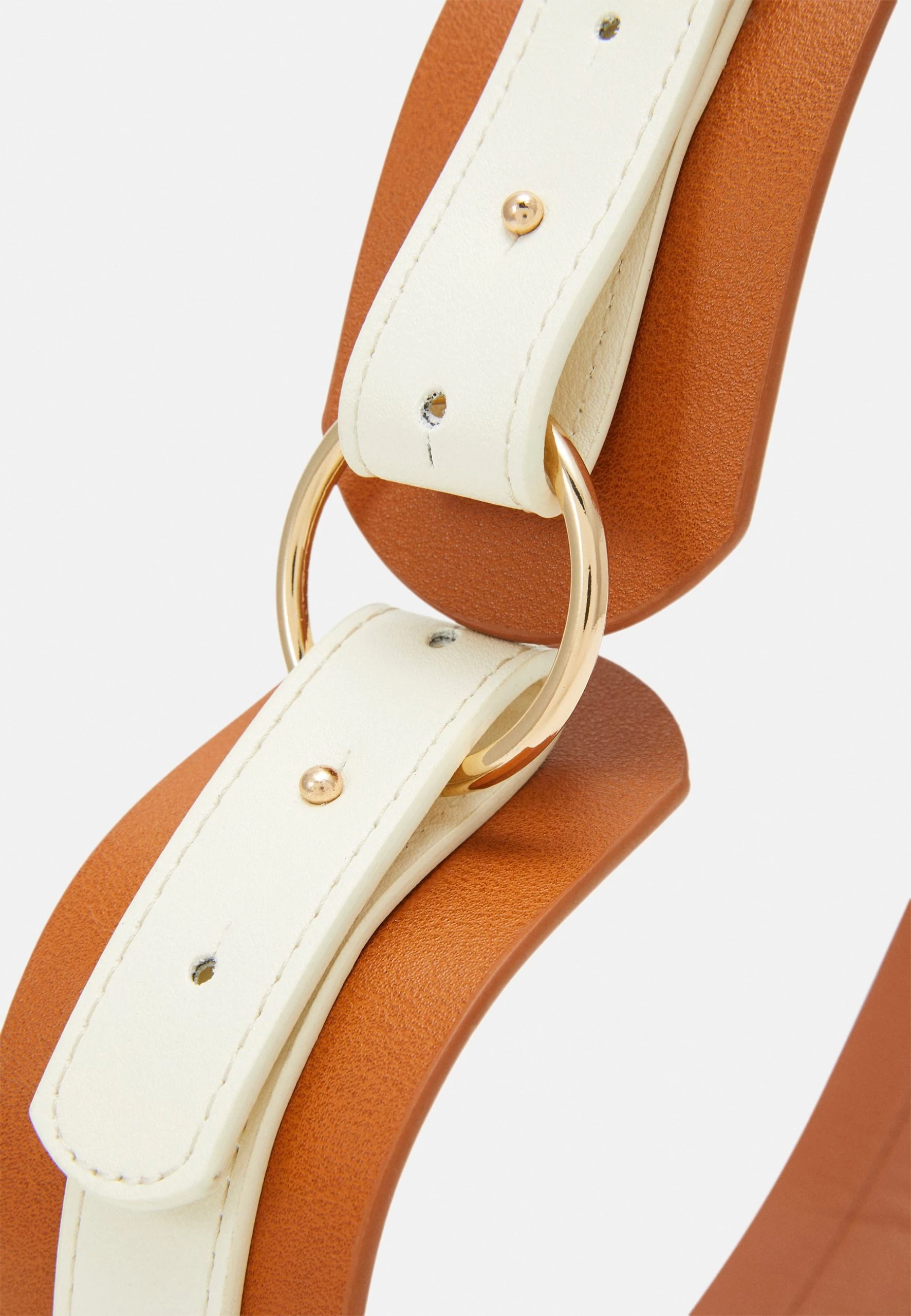 Anna Field Waist Belt - Cognac/White 5 Anna Field Waist Belt - Cognac/White - Image 3