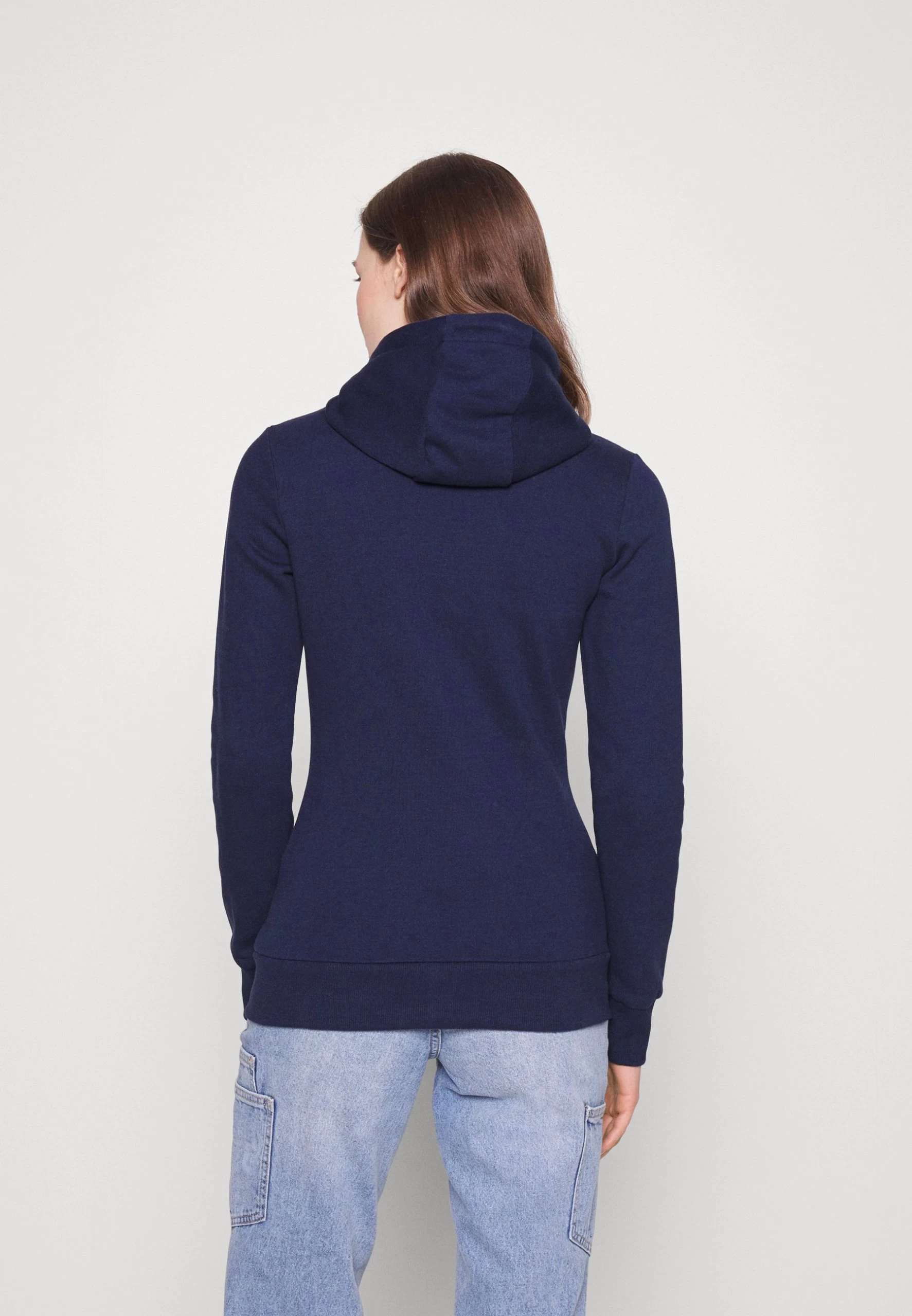 Zip-Up Sweatshirt -Dark Blue 5 Zip-Up Sweatshirt -Dark Blue - Image 3