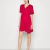 Short Sleeves Flared Mini Dress- Jersey Dress - Red -Anna Field Shop d92b0d2b574c4bff93dcc8913443c657