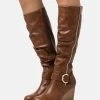 Anna Field Wedge Boots - Cognac -Anna Field Shop db4233c9dd834ee4aadd3769762c9069